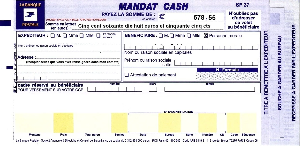 mandat cash