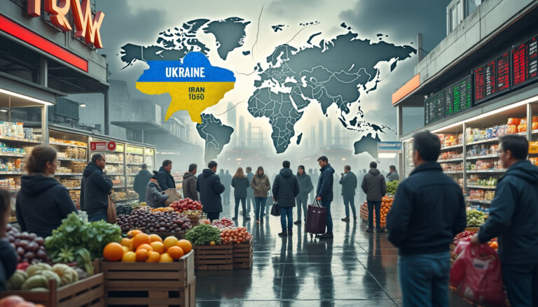 analyse des impacts des conflits en ukraine et en iran sur les risques g&eacute;opolitiques et les cicatrices &eacute;conomiques, et leur influence sur les comportements et attentes des consommateurs.